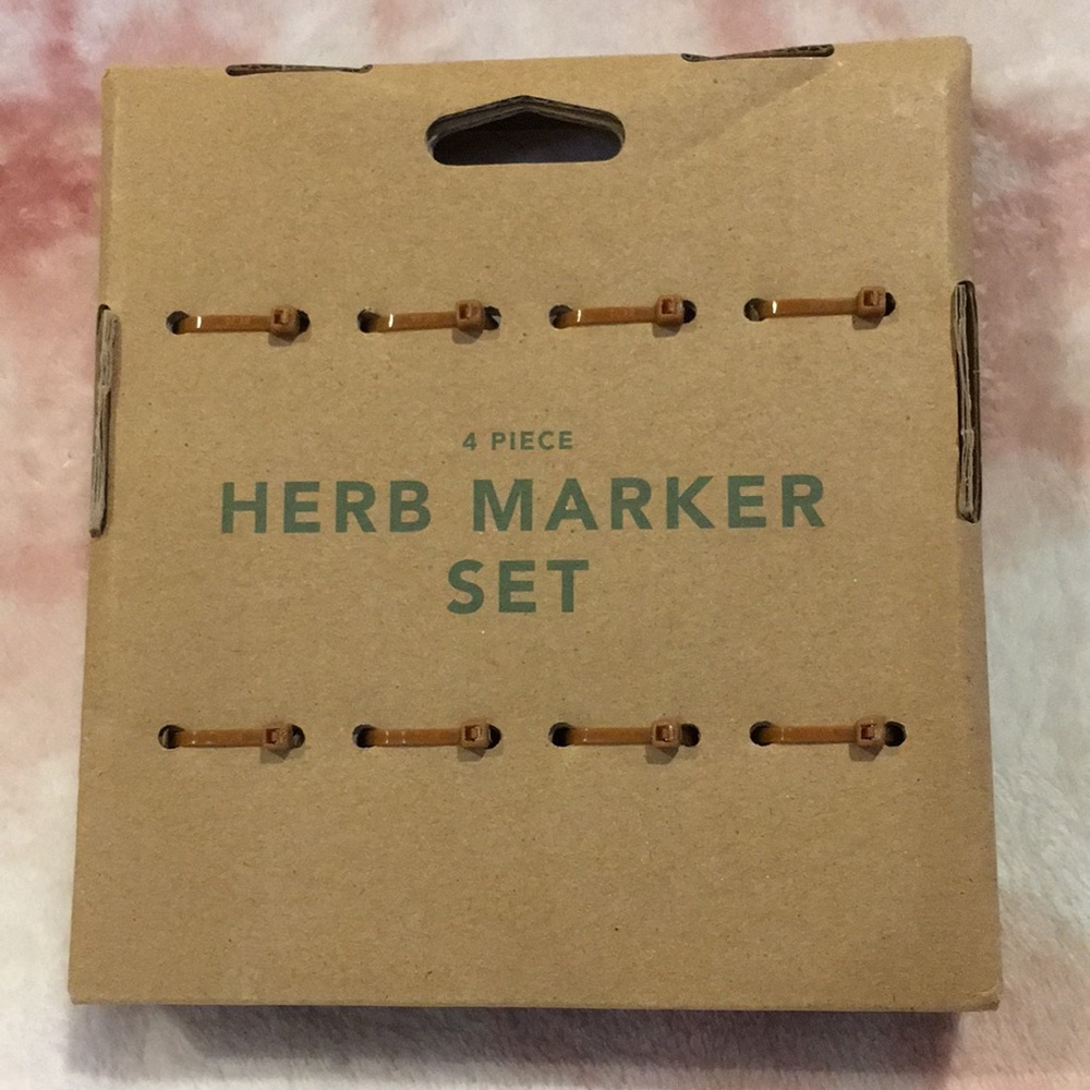 Smith & Hawken Ceramic Garden Herb Marker Boxed Set NWT Stoneware 6x6.5” - Picture 8 of 15